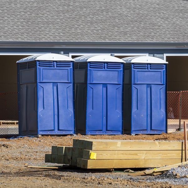 how often are the porta potties cleaned and serviced during a rental period in Nassau Bay TX